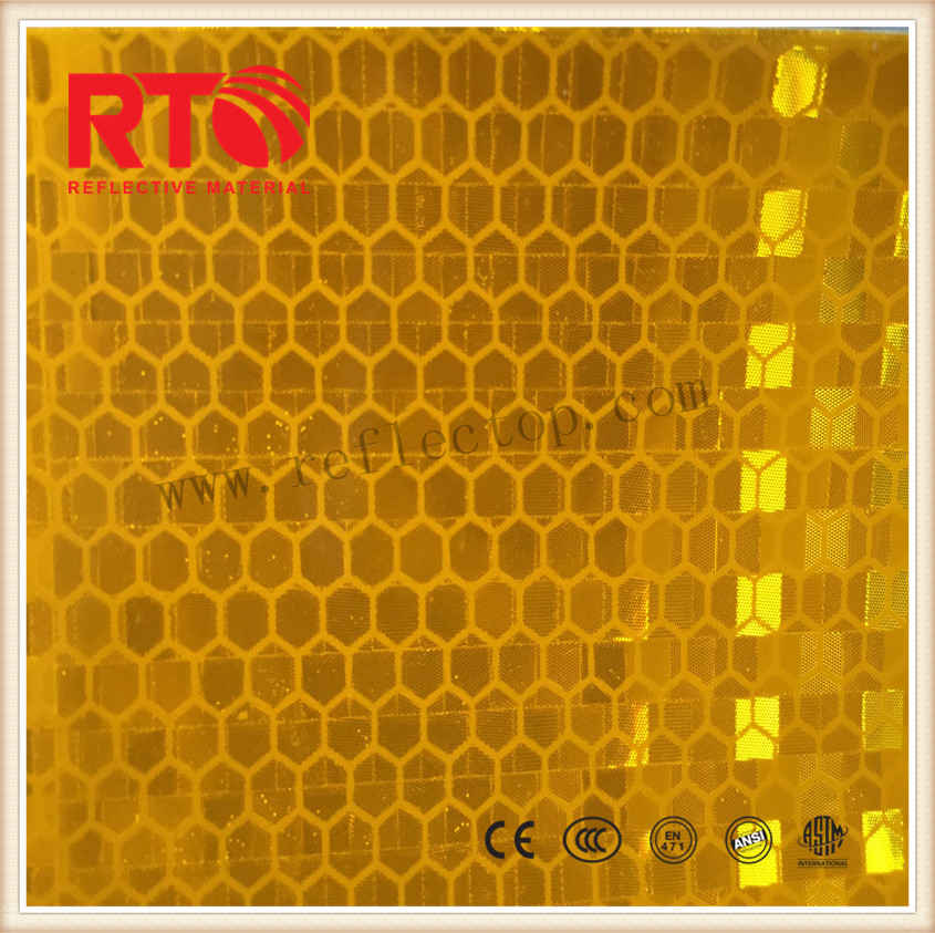 yellow reflective sheet for silk screen prinitng