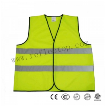 Yellow reflective safety vest