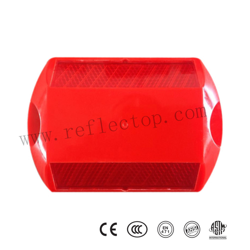 Red Plastic Road Safety Stud