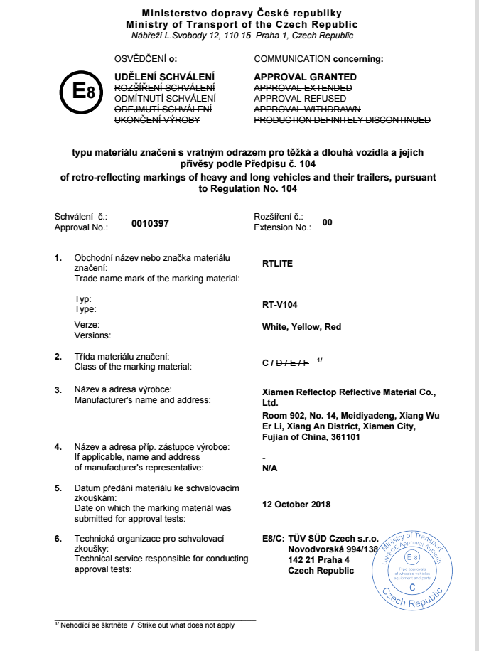 EC MARK Certificate by ReflecTop