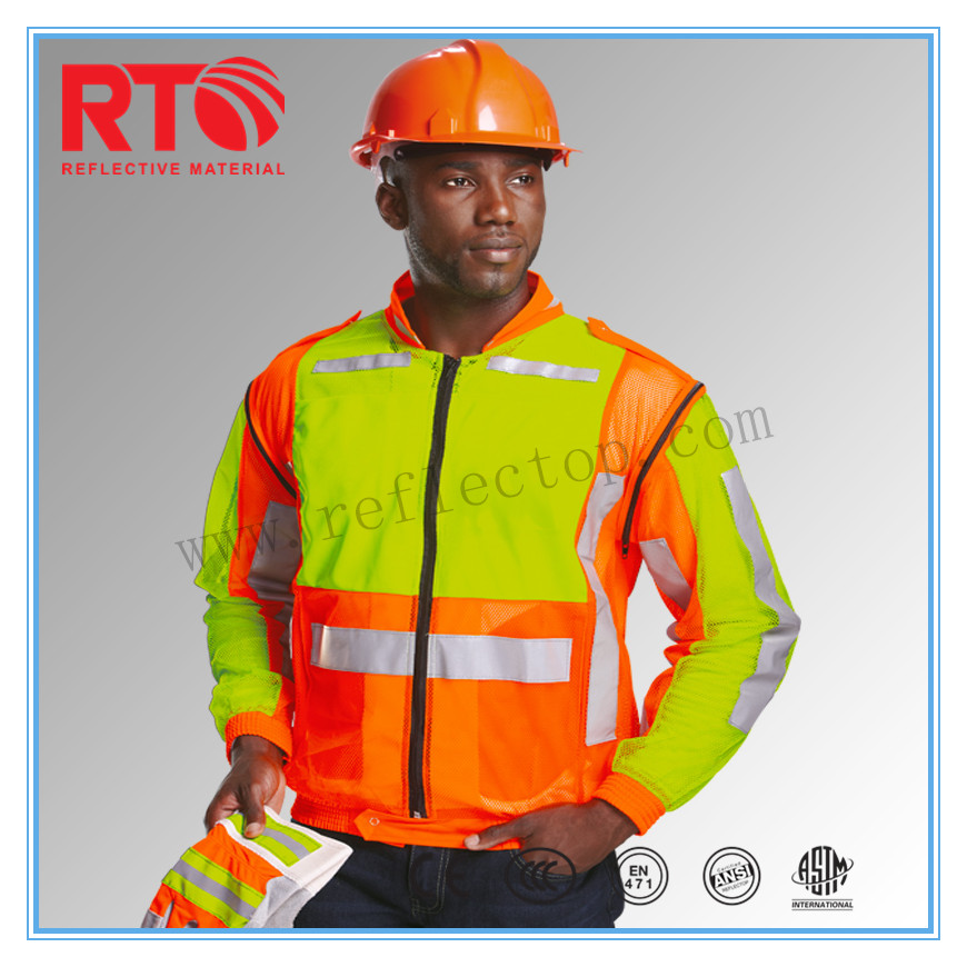 High Visibility Reflective Fabric For safety vest