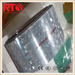 Metallized reflective film for warning post