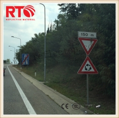 PET type reflective film for road signs