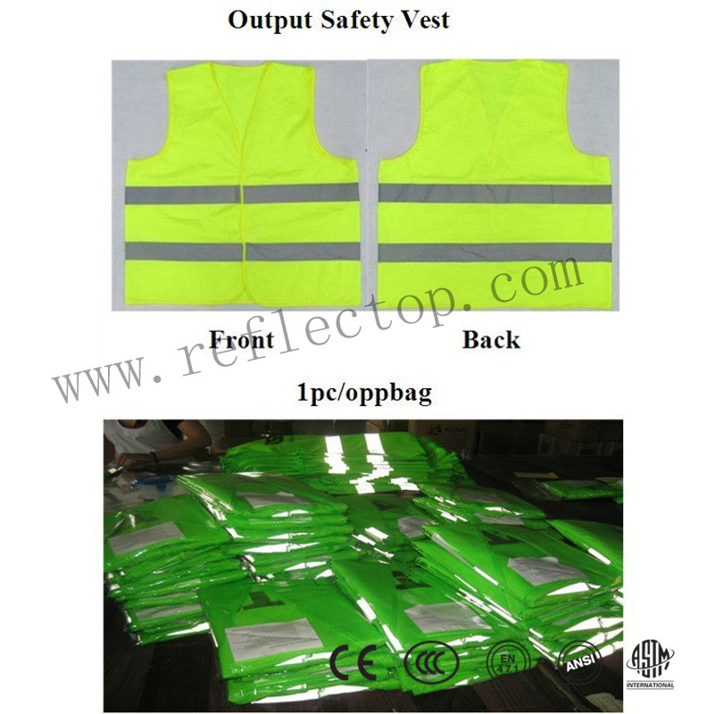 High Visible Yellow Safety Vest